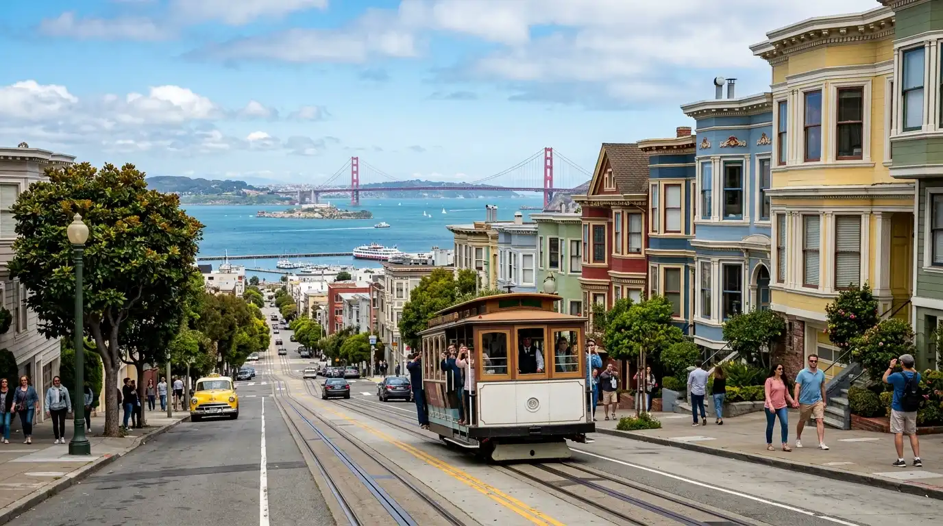 Walking through San Francisco