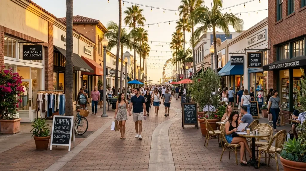 How Local Businesses Can Use Pedestrian Traffic to Drive Footfall & Sales in California's Walkable Districts pedestrians browsing outdoor